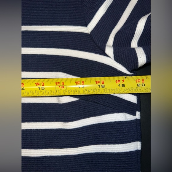 Talbots Color Block Striped 3/4 sleeve Top Size Large EUC - Picture 5 of 6